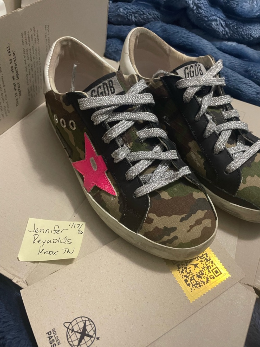 Golden goose camo superstars 36